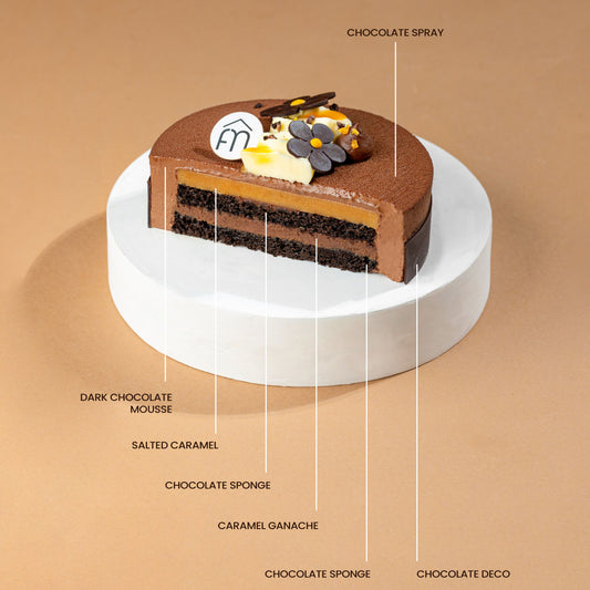 CHOCOLATE CARAMEL ENTREMET