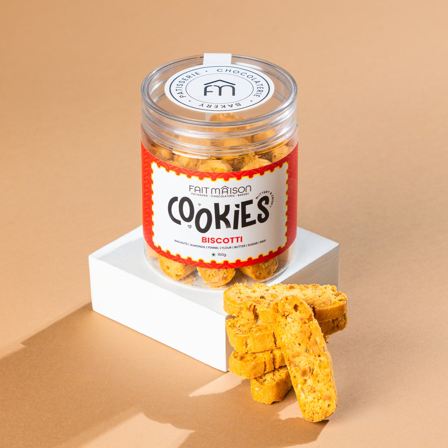 ALMOND BISCOTTI JAR